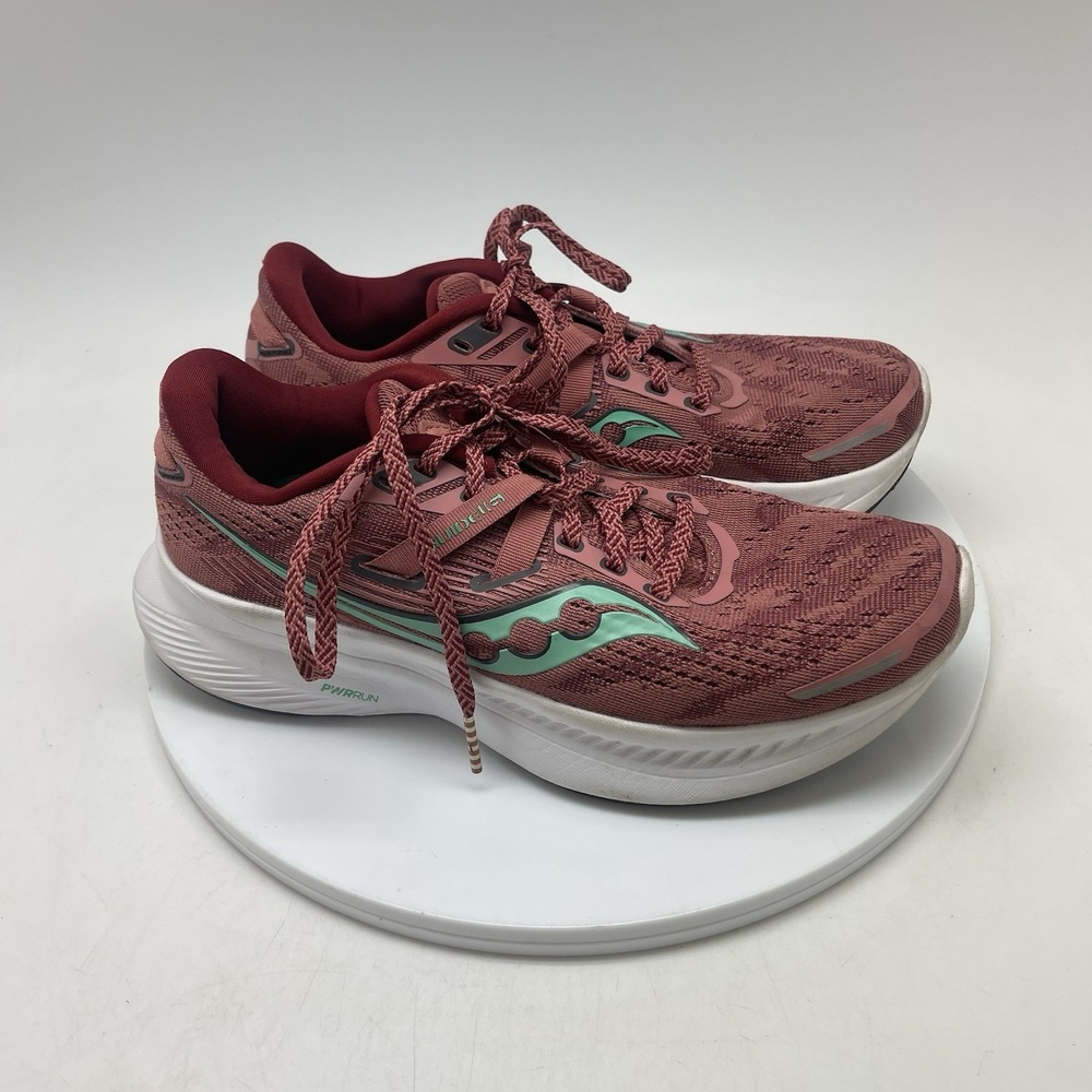 Saucony Sneakers Womens 6.5 Guide 16 S10810-25 Red Running Athletic‎ Gym Shoes